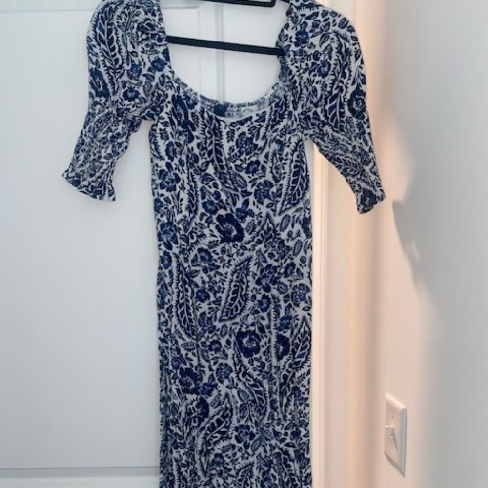 Blue Rain Short Sleeve Dress